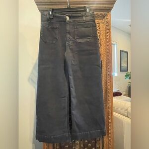 Pilcro Wide Leg Crop Jeans